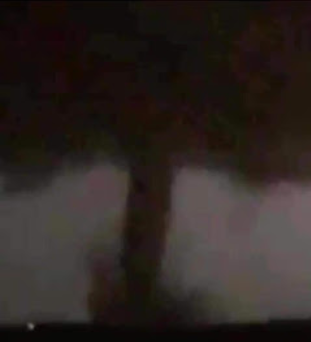 Newnan tornado, 26 March 2021 — doorbell-camera still